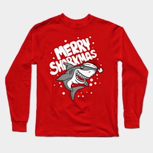 Merry Sharkmas Long Sleeve T-Shirt